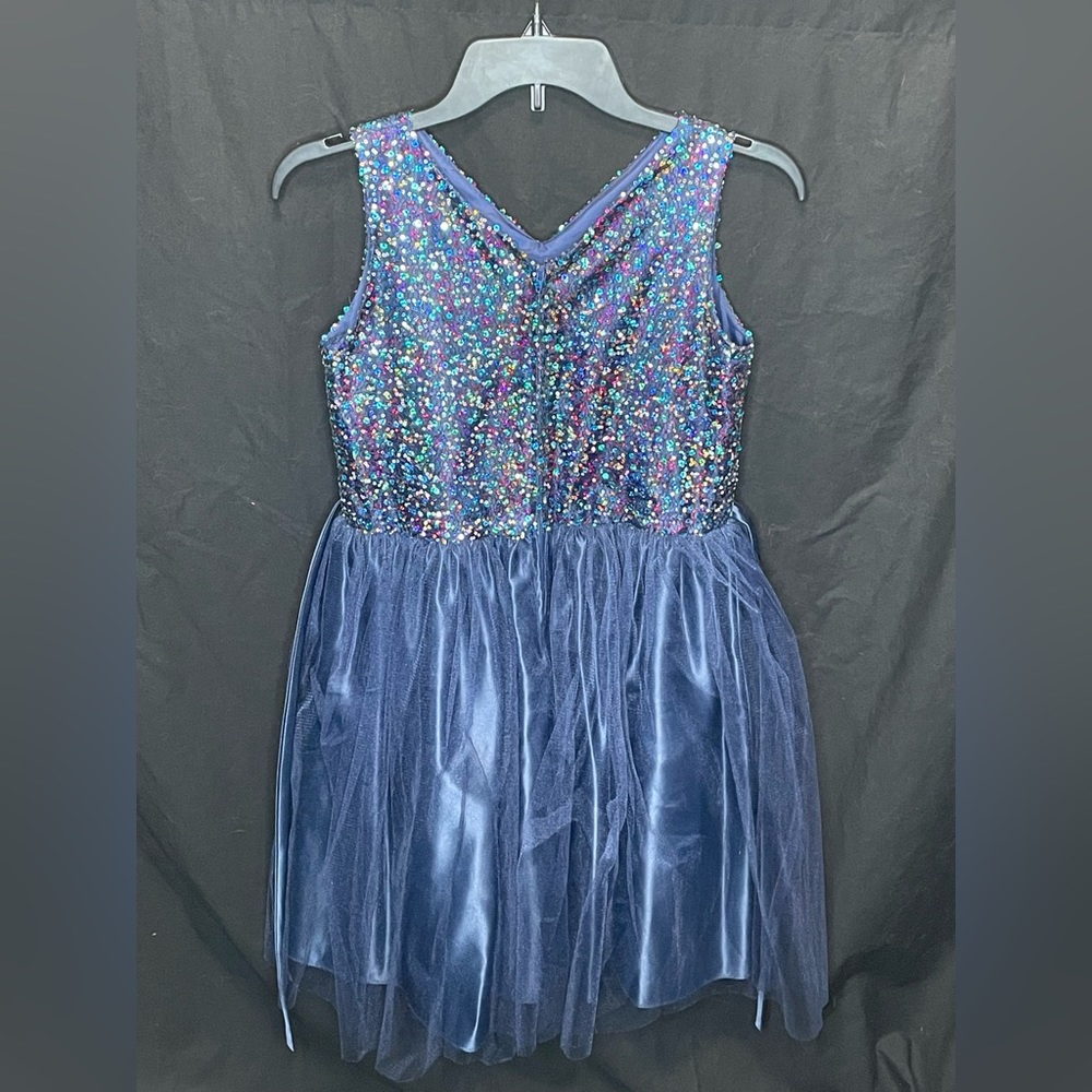 Sweet kids USA navy dress with a sparkling top